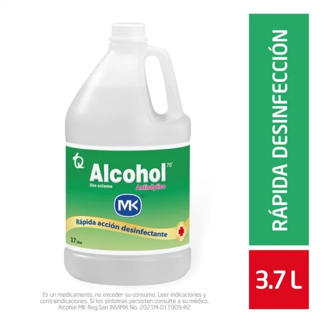 ALCOHOL ANTISEPTICO 70% 3.7 LTS